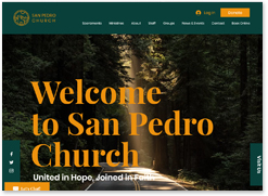 religious website template
