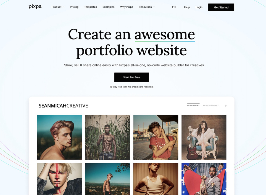 Pixpa Website Builder for Photographers