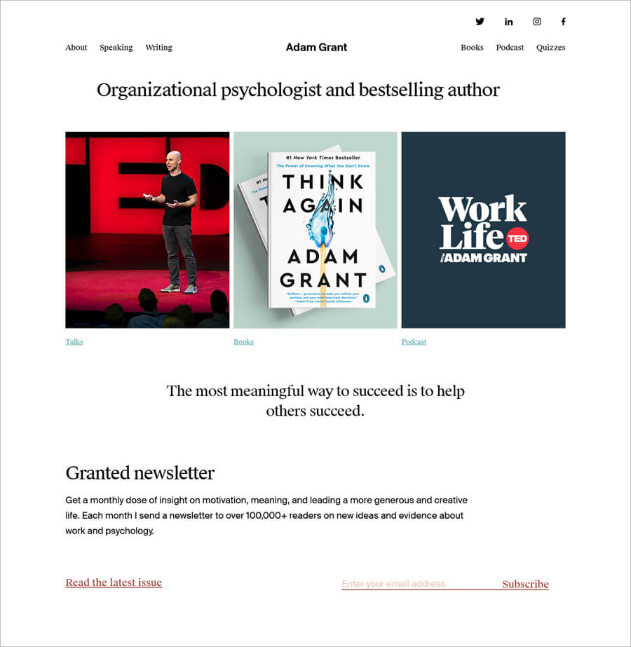 Adam Grant Website Adam Grant Website