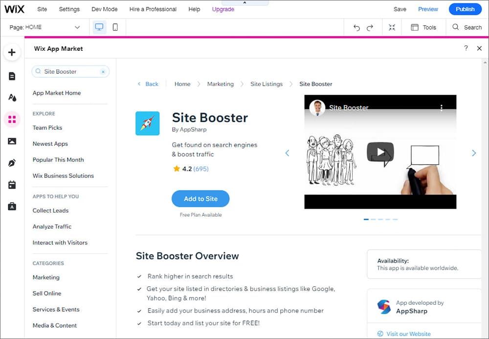 Site Booster App Site Booster App