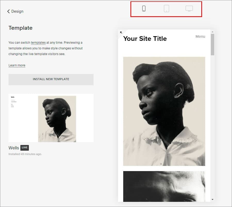 Editing Squarespace template Editing Squarespace template