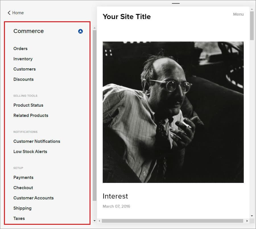 Squarespace Ecommerce options Squarespace Ecommerce options