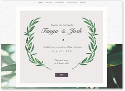 wedding website template