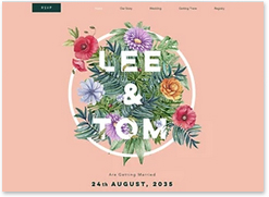 wedding website template