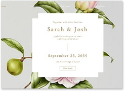 wedding website template