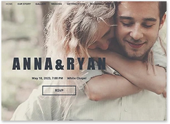 wedding website template