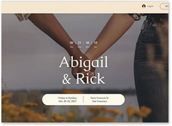 wedding website template