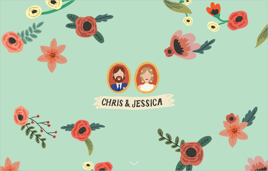 beautiful wedding website