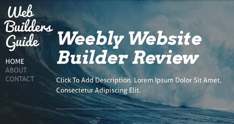 Weebly theme